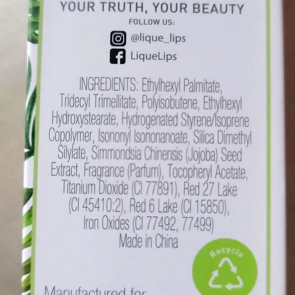 Lique Gloss in HIGH ROLLER Vegan Nourishing Lip Goss - Picture 7 of 11